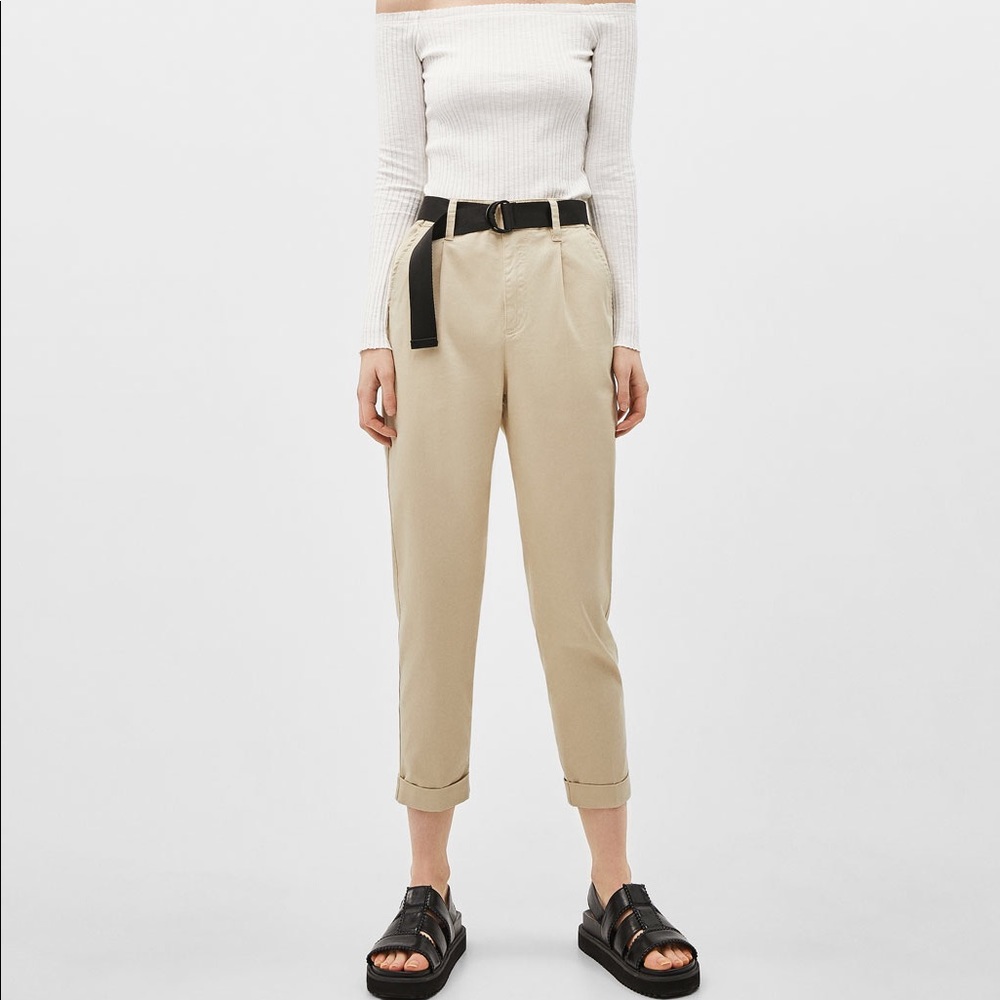 Bershka Tan Chinos